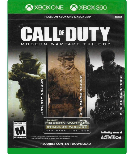 Call Of Duty Modern Warfare Trilogy 3 En 1 Fisico Nuevo Xbox 360