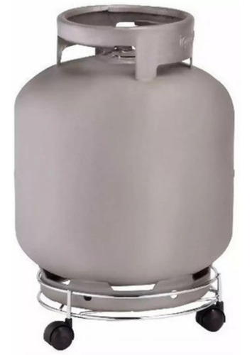Imagem 3 de 4 de Suporte Para Vaso E Botijão De Gás Cromado