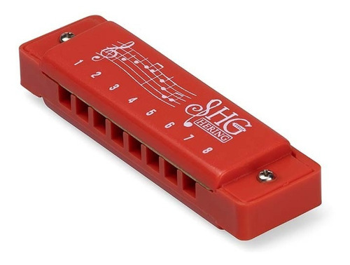 Gaita Harmonica Heringer C Jrvm Junior Red 8v