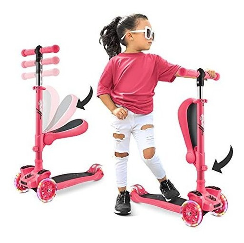 Patinete De 3 Ruedas Para Niños  Stand & Crucero Niños Pequ