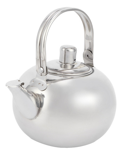 # 304 Stainless Steel Silver Teapot With Flat Bottom I