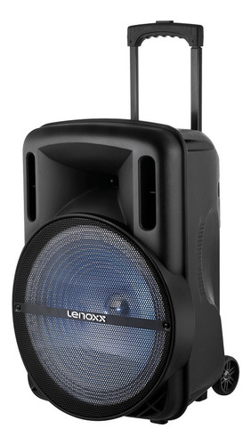 Imagem 2 de 3 de Alto-falante Lenoxx CA340 portátil com bluetooth preto 110V/220V