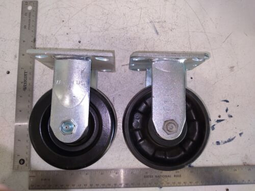 Lot Of 2 ...  5  Caster Wheels Heavy Duty  Ggl