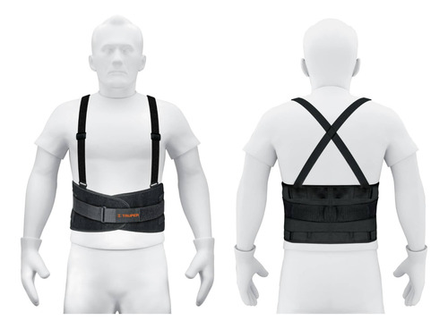 Faja Lumbar Con Tercer Cinturón, Talla Ch, Truper 2 Pzs