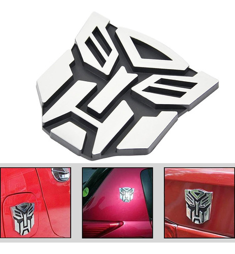 Emblema 3d Transformers Sticker Calcomania