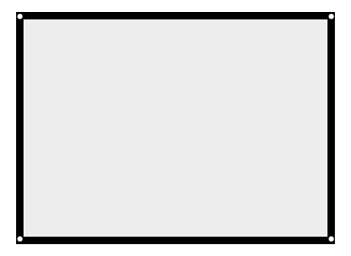 Pantalla Proyeccion Cortina Blanca Portatil Arruga Adhesivo