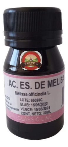 Aceite Esencial De Melisa 30ml Aromaterapia