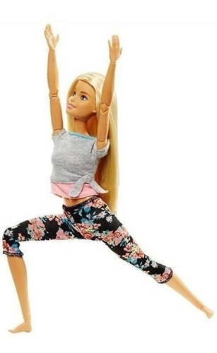 Imagem 1 de 6 de Barbie Made To Move Feita Para Mexer Loira Ms Sj