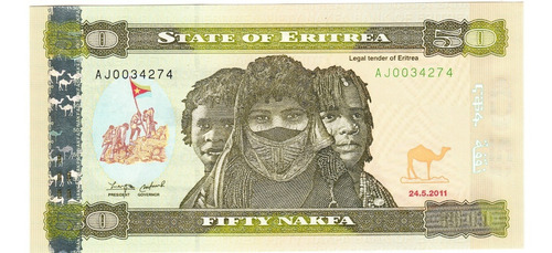 Eritrea Billete 50 Nafka Unc 2011 Pic 10