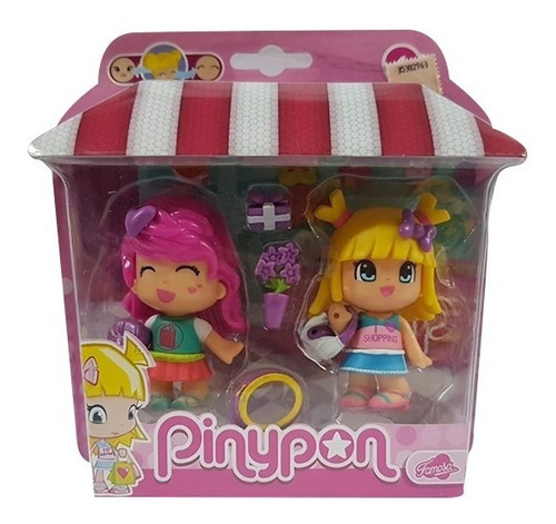 Pinypon Figuras Set 2 Amigas Compras Con Accesorios Original