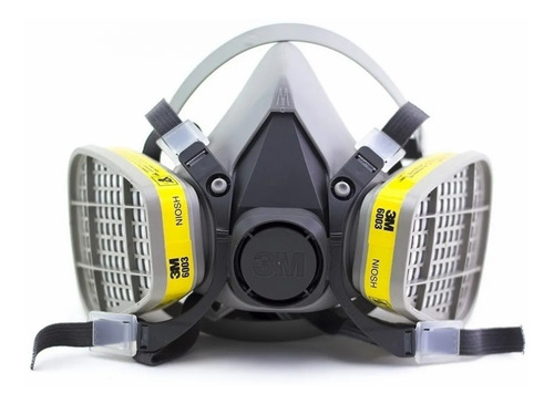 3m Respirador Mascarilla 6200 + Par Filtros 6003 M