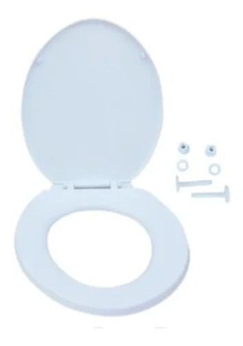 Imagen 1 de 6 de Asiento Y Tapa De Wc Blanca Colomba