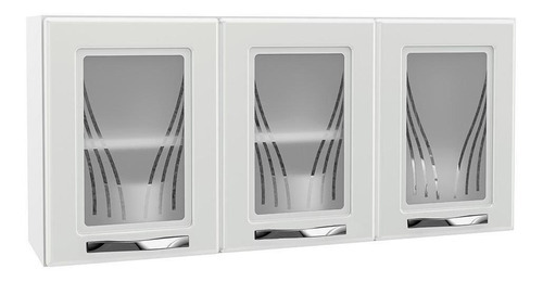 Armário De Cozinha Aço Aéreo Triplo Médio Telasul Star New Cor Branco