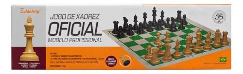 Jogo Xadrez Jaehrig Profissional Peso Tabuleiro 2 Dm Relógio
