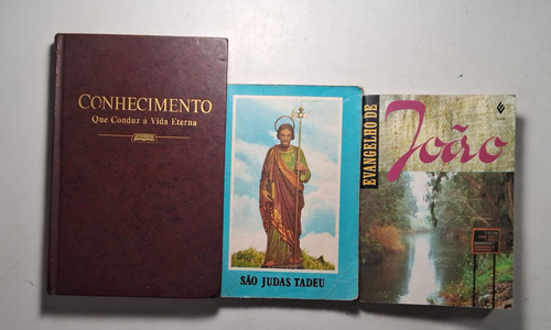 Kit 3 Livros Conhecimento Que Conduz À Vida Eterna São Judas Tadeu Apóstolo E Mártir Evangelho De João (Usado)