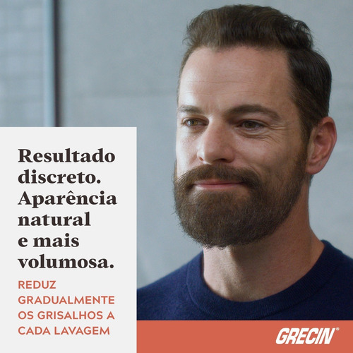 Kit 6 Grecin Control Gx Shampoo Barba Reduz Grisalhos 118ml
