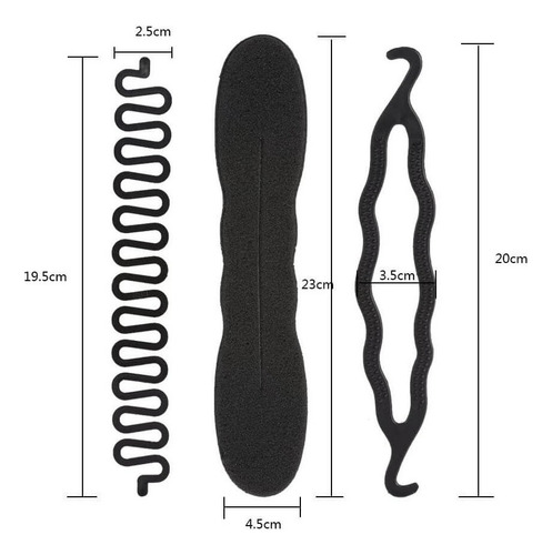 B Pelo Moño Hecedor Trenzado Peinado Clip Diy