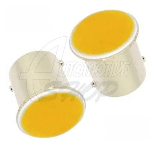 Lâmpada Dois Polos 1157 P21w/ 5wde Led Cob Amarelo Unidade