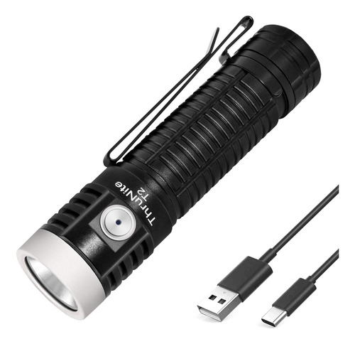 Thrunite Linterna Led T2, Alta 3757 Lumenes, Usb C, Linterna