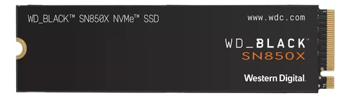 Disco sólido interno Western Digital WD Black SN850X WDS100 1TB preto
