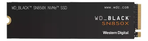 SSD 1TB m.2 2280 NVMe PCIe Gen4x4 WD Black SN850X Western Digital WDS100T2X0E-00BCA0 Velocidade de Leitura Até 7300MB/s Cor Preto Disco Sólido Interno