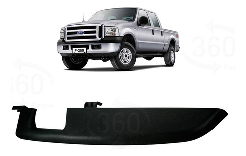 Puxador Interno Porta F250 F350 F4000 - Preto - Direito