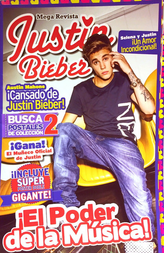 Mega Revista Justin Bieber Coleccion Completa 15 Tomos