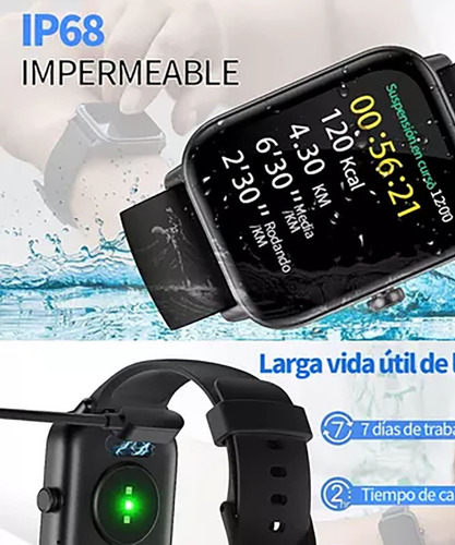 Reloj Inteligente Mujer Deportivo Ip68 Para Huawei Xiaomi Io