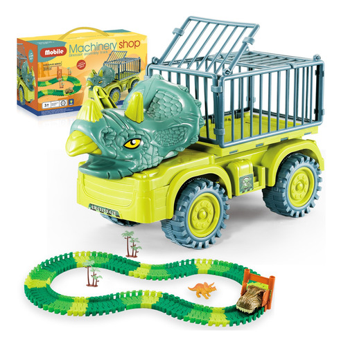 Transportador Y Pista De Juguetes De Dinosaurios Para Niños