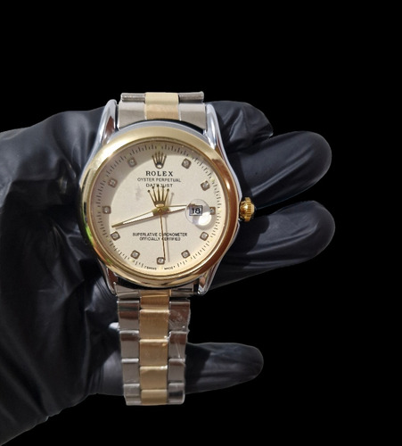 Reloj Rolex Plãteado Con Dorado Clon 