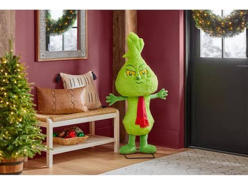 Decoración Navidad Grinch 120cm Animatronic Animado