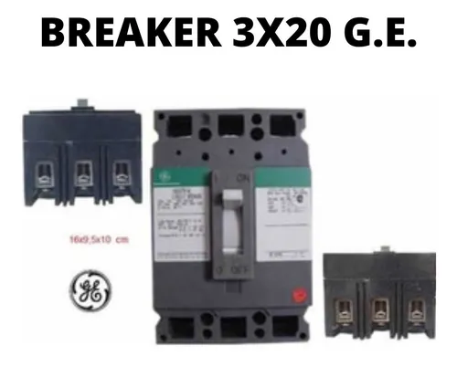 Breaker Teb 3x20 Amp G.e.
