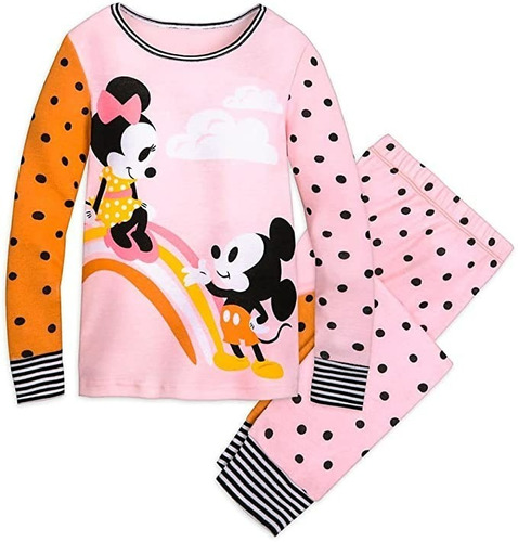 Mickey And Minnie Mouse Pijamas Pals Para Niños Original Us