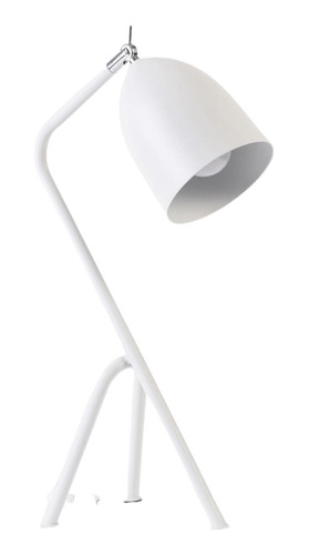 Lampara Escritorio Velador  Blanco Olivia M E27 46 Cms Mf