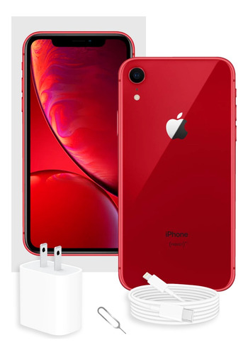 iPhone XR 64 Gb Rojo Con Caja Original (Reacondicionado)