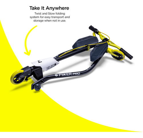 Scooter Plegable 3 Ruedas Mango Ajustable Para Niños 7 Años
