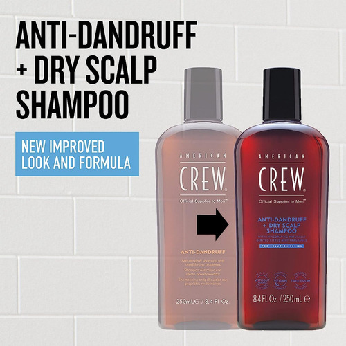 Imagen 2 de 6 de Shampoo Anticaspa + Acondicionador American Crew Men