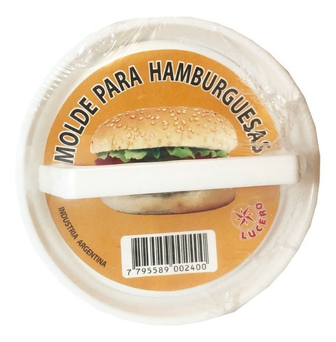 Imagen 4 de 7 de Molde Para Hacer Hamburguesas Caseras Plástico Manual 12cm