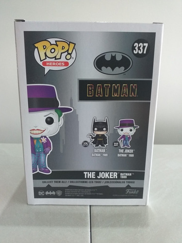 Funko Pop Batman 1989 The Joker Chase Y Sticker Game Stop (Usado)