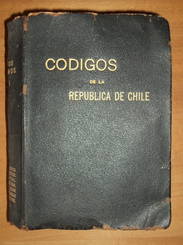 Códigos De La República De Chile, Tomo 1, 1949.