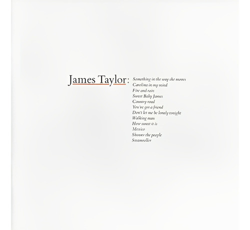 Vinilo James Taylor - Greatest Hits - Envio Gratis