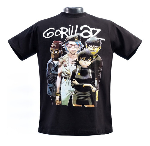 Franela Gorillaz Unisex Algodón