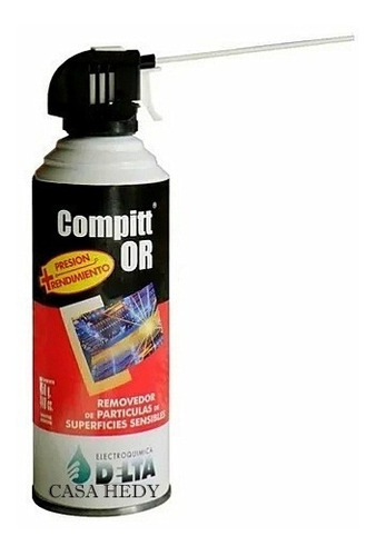 Compitt Or Gas Comprimido Delta 450gr Aire Para Limpieza Pc