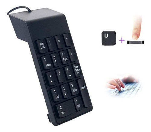 Usb 18 Teclas Num Pad Numérico Del For El Ordenador
