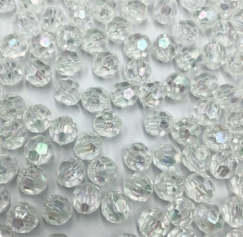 Bola Sextavada Cristal 8mm P/terços 100gramas +-350pçs