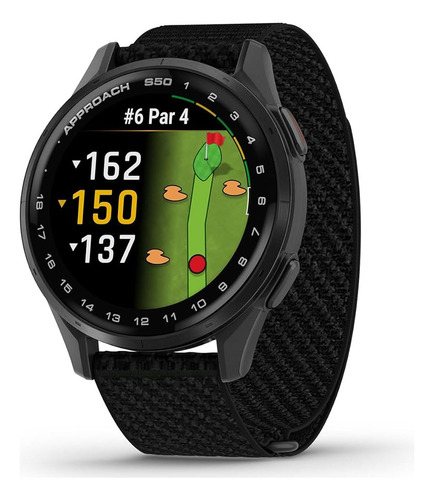 Garmin Approach S50 (slate/black) Golf Gps Smartwatch Bundle