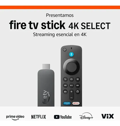 Dispositivo De Streaming Amazon Fire Tv Stick 4k Select Com Preto