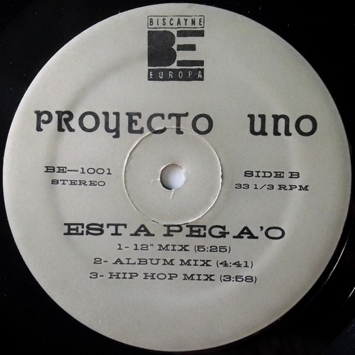 Proyecto Uno Esta Pegao' / Brinca (remixes) Single Dj 90s (Usado)
