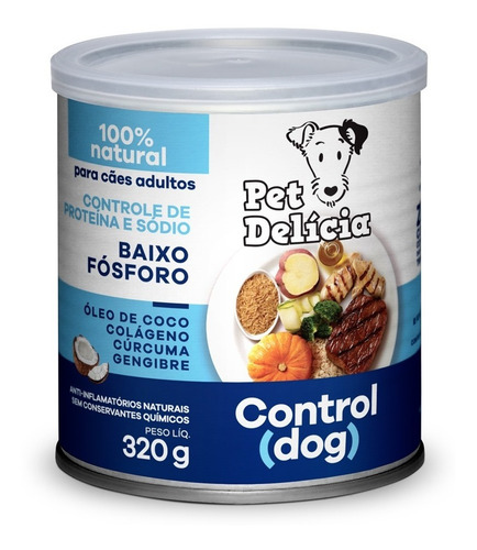 Alimento Úmido Pet Delícia Cães Control Baixo Fósforo 320g