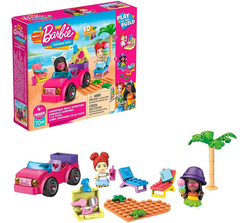 Barbie Beach Adventure Set Con 2 Minifiguras